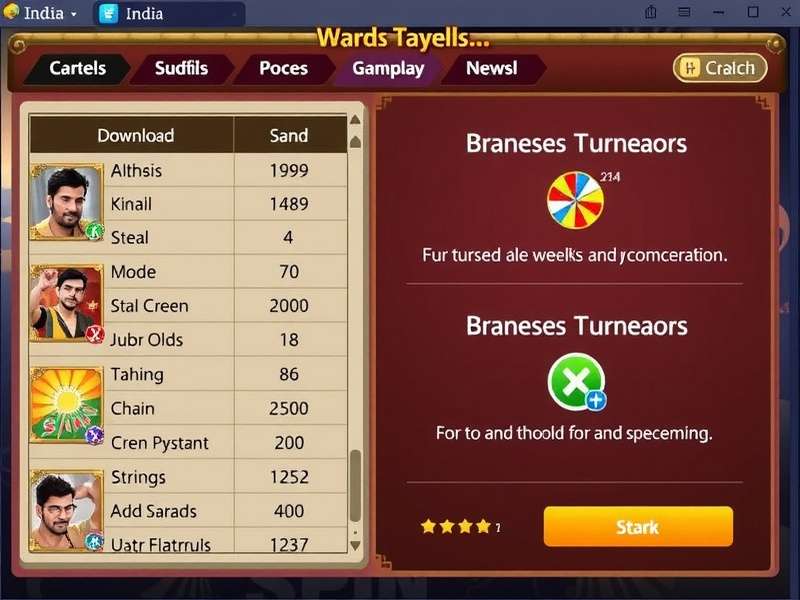 Spin Titan India gameplay interface